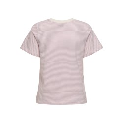 JDY Pisa S/S Print Top - Cloud Dancer /Fragrant Lilac