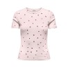 JDY Lucky S/S Rund Hals T-shirt - Pink Dogwood