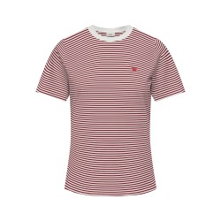 JDY Pisa S/S Print Top - Cloud Dancer / Rhubarb