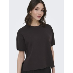 JDY Astra S/S Strik Pullover - Chocolate Torte