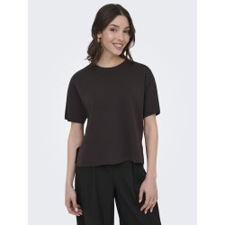 JDY Astra S/S Strik Pullover - Chocolate Torte