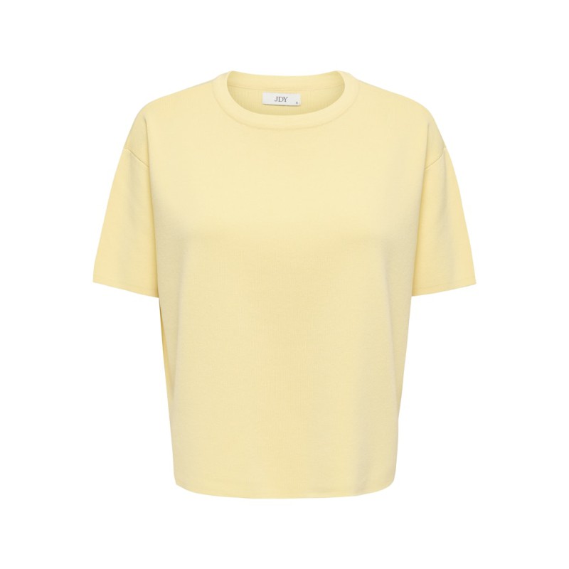 JDY Astra S/S Strik Pullover - Double Cream