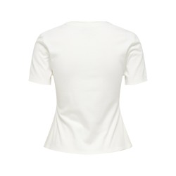 JDY Tessa S/S Top - Cloud Dancer