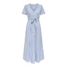JDY Mio S/S Maxi Skjorte Kjole - Forever Blue