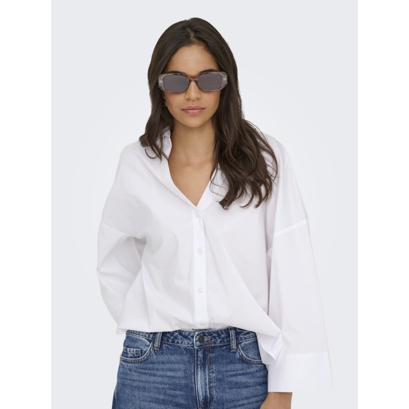 JDY Mio 7/8 Skjorte - Hvid