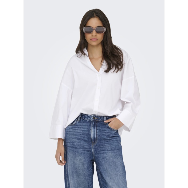 JDY Mio 7/8 Skjorte - Hvid