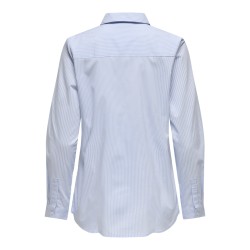 JDY Mio L/S Skjorte - Cashmere Blue/Hvide Striber