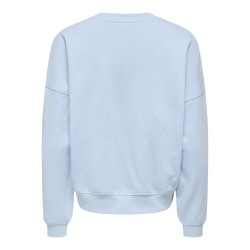 JDY Mesa L/S Broderi Sweatshirt - Cashmere Blue