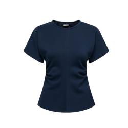 JDY Safina S/S Figursyet Top - Black Iris