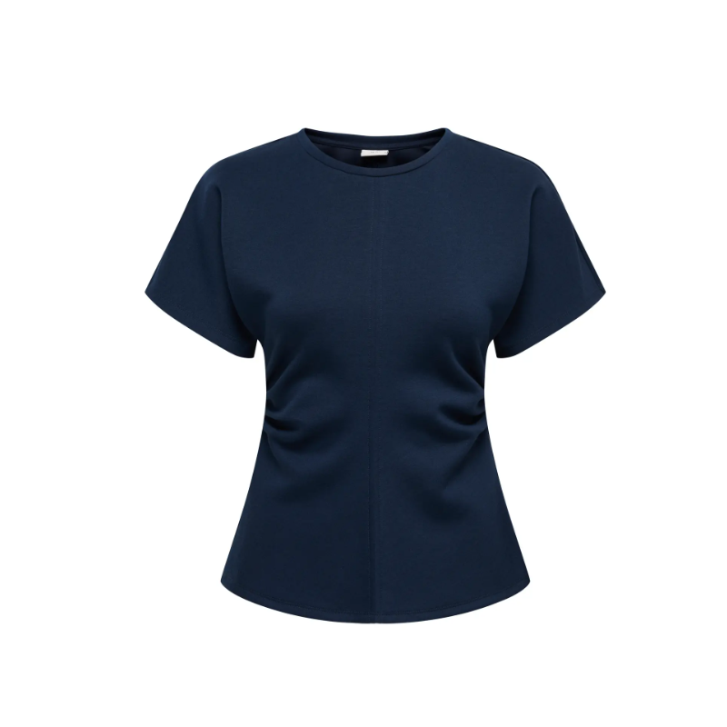 JDY Safina S/S Figursyet Top - Black Iris