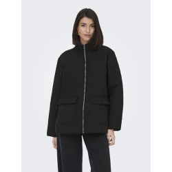 JDY Raya Quiltet Oversize Jakke - Sort
