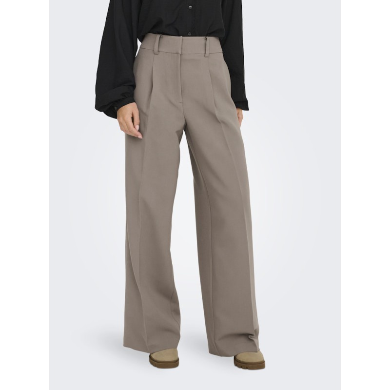 JDY Cille HW Brede Bukser - Driftwood