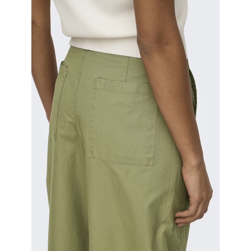 JDY Selma HW Barrel Bukser- Dried Herb