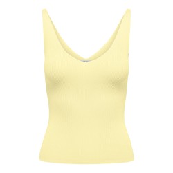 JDY Nanna S/L Strik Top - Pastel Yellow