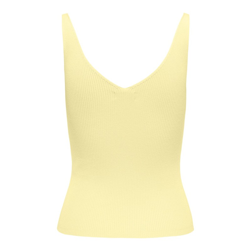 JDY Nanna S/L Strik Top - Pastel Yellow