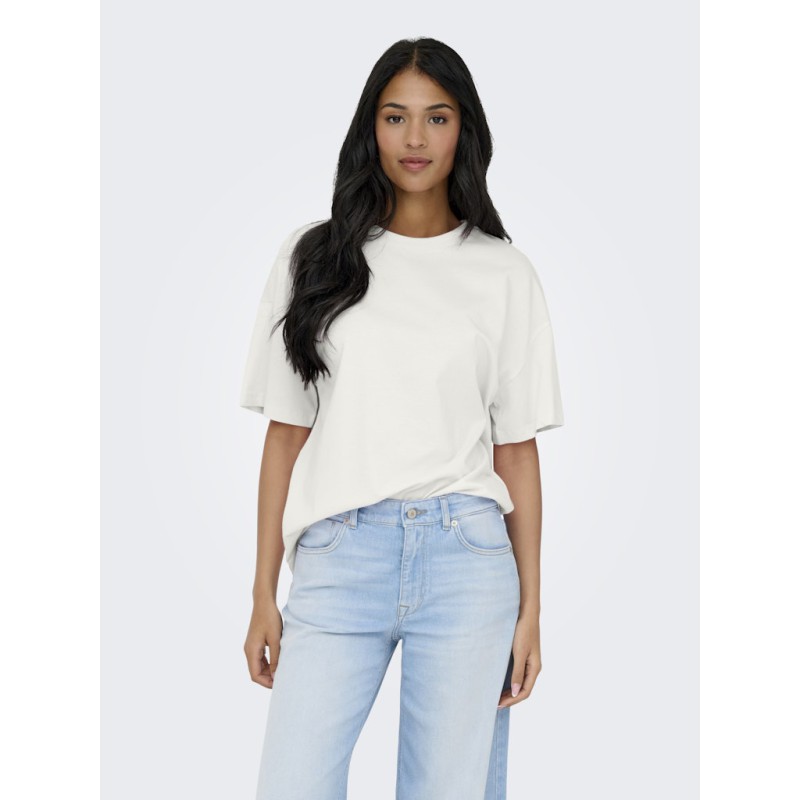 JDY Fairview Sweat Top - Cloud Dancer