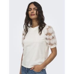 JDY Fairview Sweat Top - Cloud Dancer