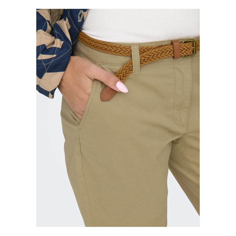 JDY Chicago MW Bælte Chino Bukser - Travertine