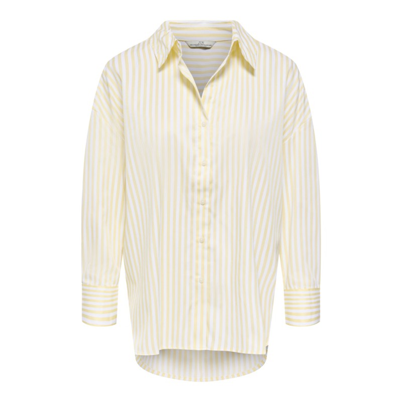 JDY Vesper L/S Løs Skjorte - Cloud Dancer / Pastel Yellow