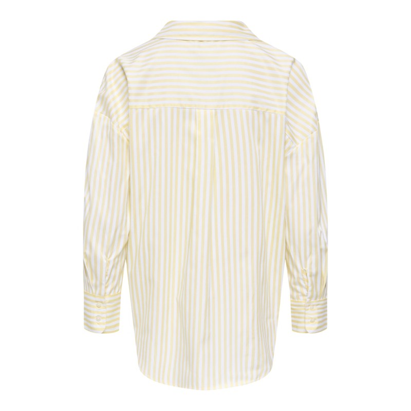 JDY Vesper L/S Løs Skjorte - Cloud Dancer / Pastel Yellow