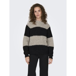 JDY Zoey Raglan Strik - Chateau Gray/Black