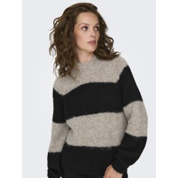 JDY Zoey Raglan Strik - Chateau Gray/Black