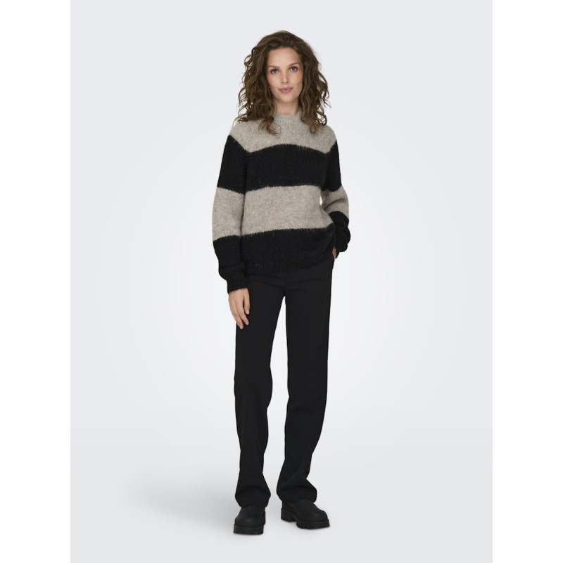 JDY Zoey Raglan Strik - Chateau Gray/Black