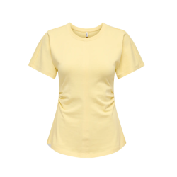 ONLY Marie Ruching T-shirt - Sunlight