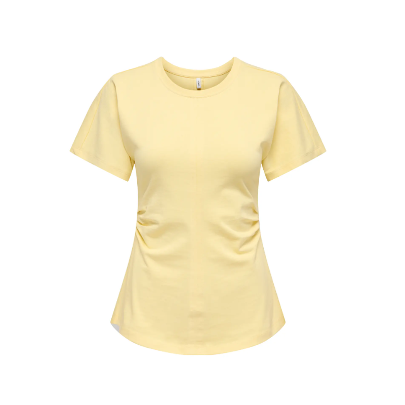ONLY Marie Ruching T-shirt - Sunlight
