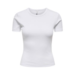 ONLY Val S/S Rund Hals T-shirt - bright White
