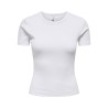 ONLY Val S/S Rund Hals T-shirt - bright White