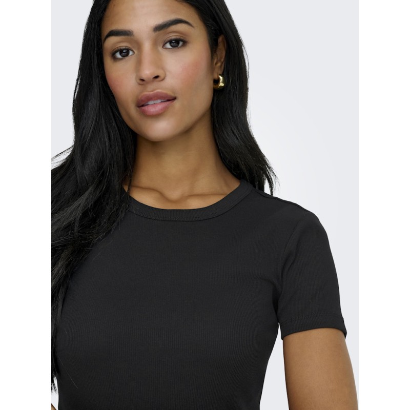 ONLY Val S/S Rund Hals T-shirt - Sort