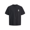JACK & JONES Maine S/S bag Print T-shirt - Sort