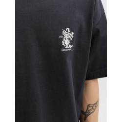 JACK & JONES Maine S/S bag Print T-shirt - Sort