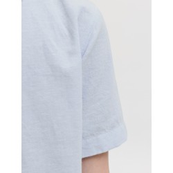 JACK & JONES Junior Breeze Hør S/S Skjorte - Celestial Blue