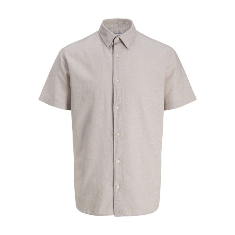 JACK & JONES Junior Breeze Hør S/S Skjorte - String