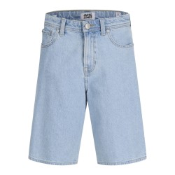 JACK & JONES Junior Alex Baggy Denim Shorts - Blue Denim
