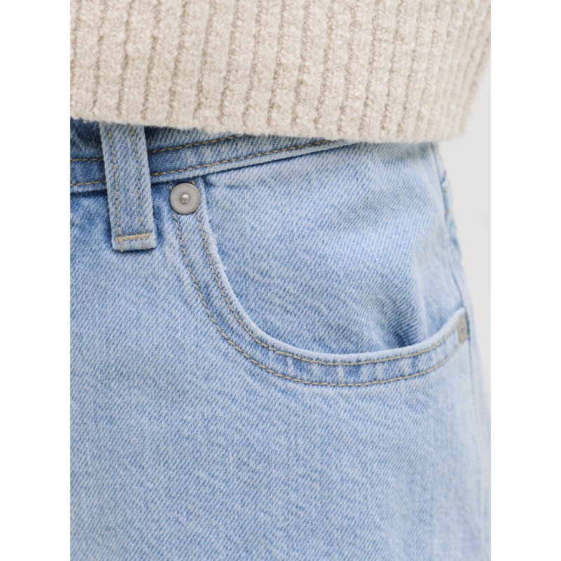 JACK & JONES Junior Alex Baggy Denim Shorts - Blue Denim