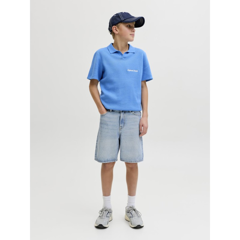 JACK & JONES Junior Tony Relaxed Denim Shorts - Light Blue Denim