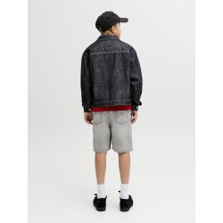 JACK & JONES Junior Tony Relaxed Denim Shorts - Grey Denim