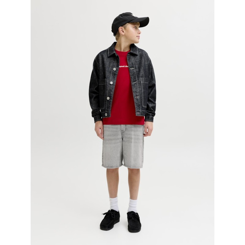 JACK & JONES Junior Tony Relaxed Denim Shorts - Grey Denim