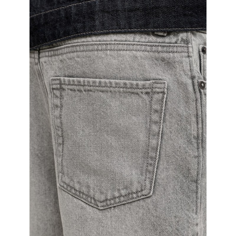 JACK & JONES Junior Tony Relaxed Denim Shorts - Grey Denim