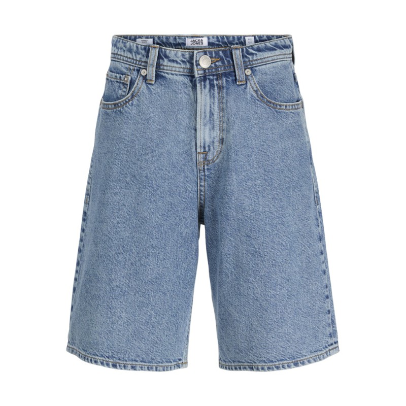 JACK & JONES Junior Alex Baggy Denim Shorts - Blue Denim