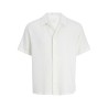 JACK & JONES Junior Nantucket Double Cloth S/S Skjorte - Cloud Dancer