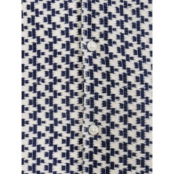 JACK & JONES Junior Montauk Crochet S/S Skjorte - Sky Captain