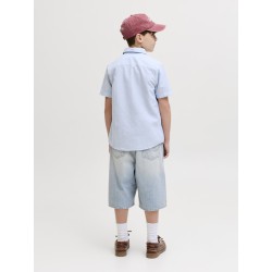 JACK & JONES Junior Ron Baggy Shorts - Blue Denim