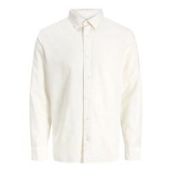 JACK & JONES Junior Breeze Hør Blend L/S Skjorte - Hvid