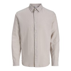 JACK & JONES Junior Breeze Hør Blend L/S Skjorte - String