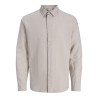 JACK & JONES Junior Breeze Hør Blend L/S Skjorte - String
