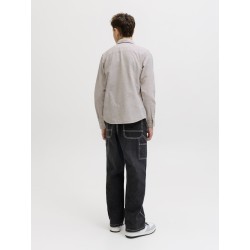 JACK & JONES Junior Breeze Hør Blend L/S Skjorte - String
